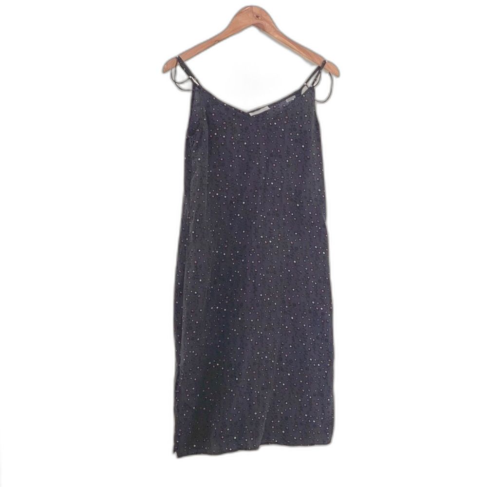 Equipment Silk Navy Floral Print Slipdress Size Xs